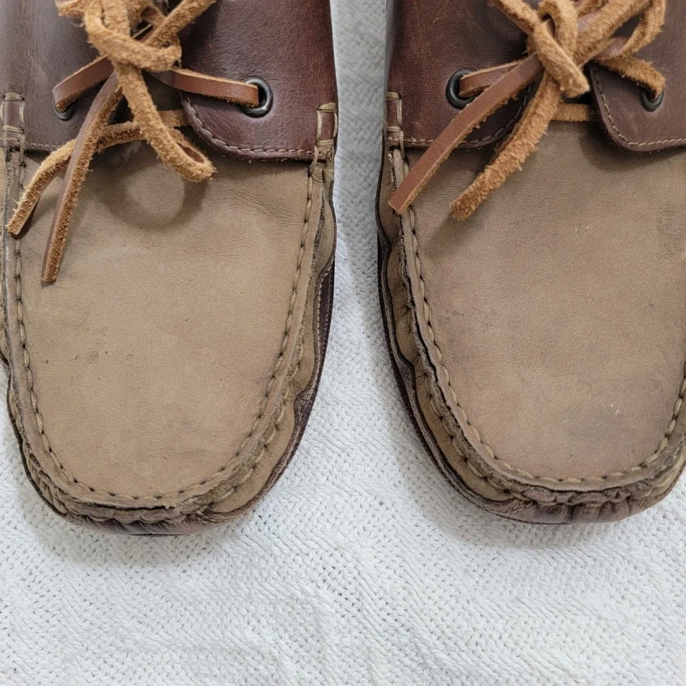 Mephisto Spinnaker Leather-Suede Two Tone Boat Shoes‎ Sz 10.5 US Air Relax